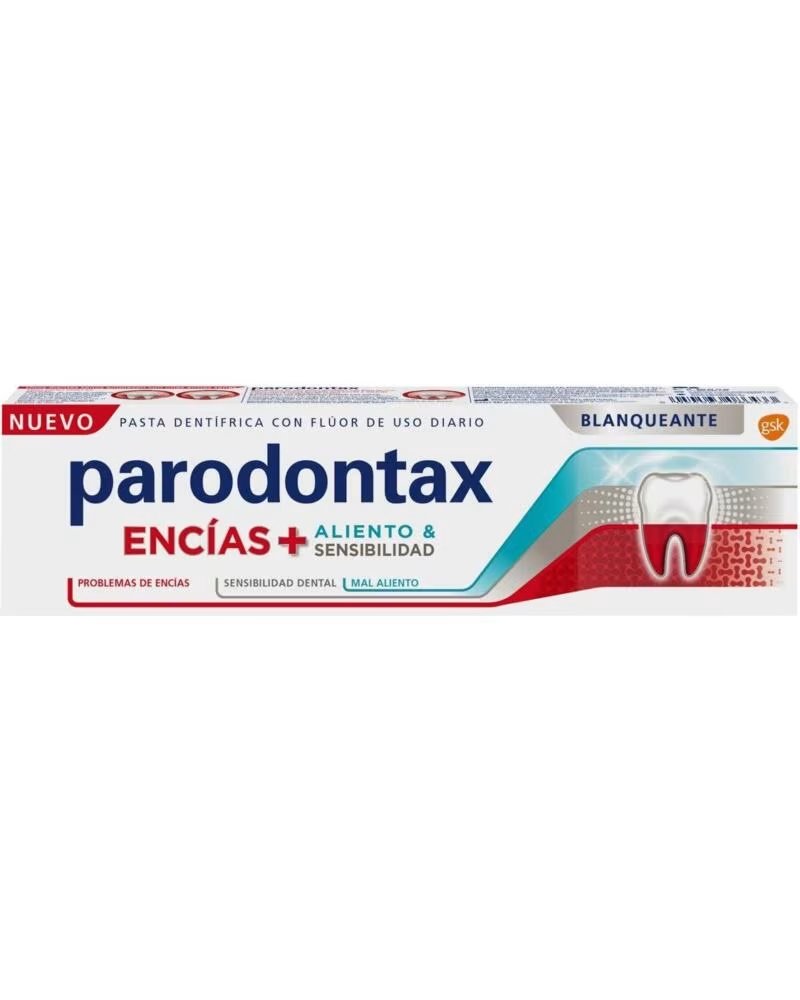 PARODONTAX PASTA DE DIENTES ENCÍAS + ALIENTO SENSIBILIDAD BLANQUEANTE 75 ML