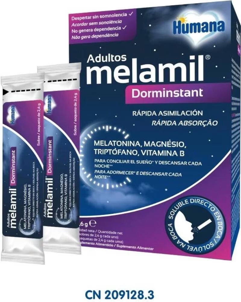 MELAMIL DORMINSTANT ERWACHSENE NAHRUNGSERGÄNZUNGSMITTEL MELATONIN