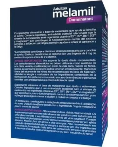MELAMIL DORMINSTANT ERWACHSENE NAHRUNGSERGÄNZUNGSMITTEL MELATONIN