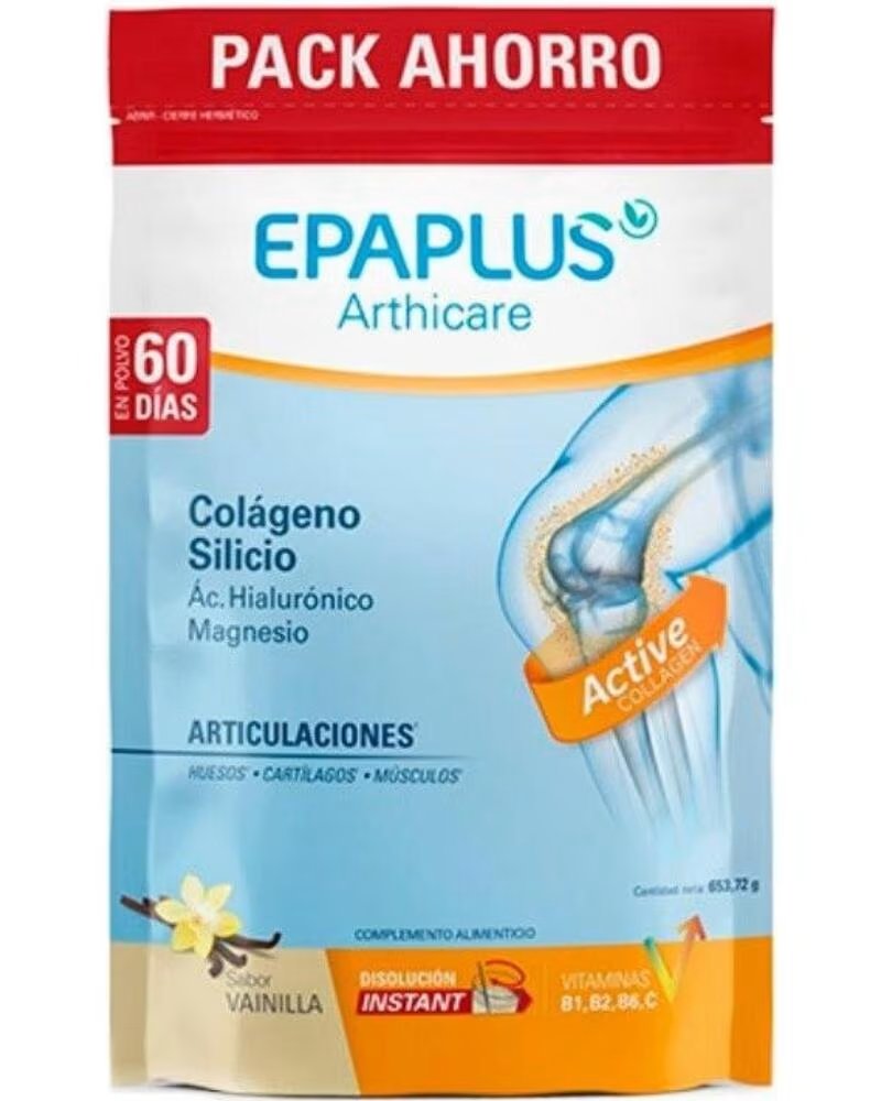 EPAPLUS ARTHICARE COLÁGENO SILICIO ÁCIDO HIALURÓNICO MAGNESIO SABOR VAINILLA 653,72 G