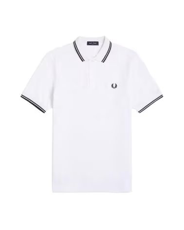 FRED PERRY POLO M3600-XL MANGA CURTA BRANCO HOMEM