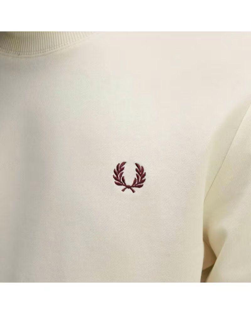 SUDADERA FRED PERRY M7535 CRUDO BEIGE