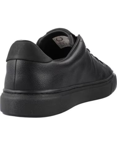 FRED PERRY B71 TUMBLED LEATHER SNEAKER SCHWARZ 102BLACK