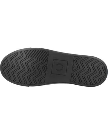 FRED PERRY B71 TUMBLED LEATHER SNEAKER SCHWARZ 102BLACK