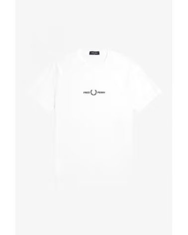 FRED PERRY M4580 EMBROIDERED T-SHIRT BLANCO
