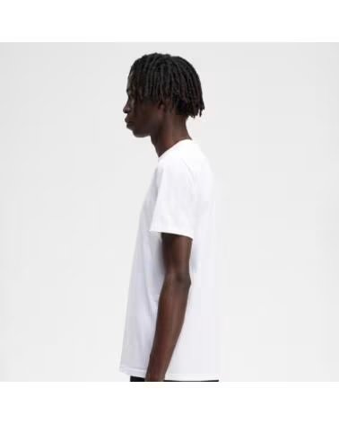 FRED PERRY M4580 EMBROIDERED T-SHIRT BLANCO
