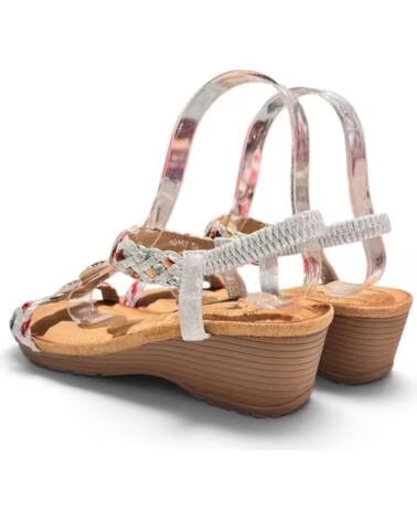 TIMBOS BEQUEME KEILSANDALE 133458 PLATEADO
