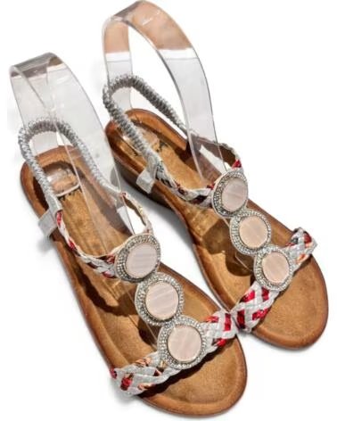 TIMBOS BEQUEME KEILSANDALE 133458 PLATEADO