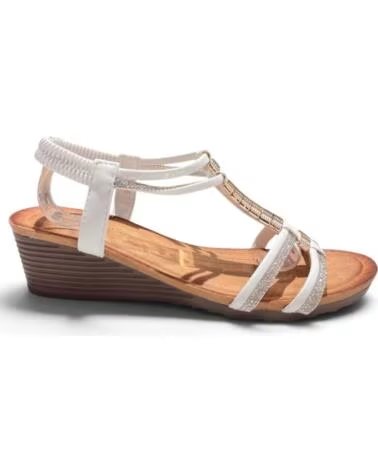 TIMBOS BEQUEME DAMEN KEILSANDALE 133460 BLANCO