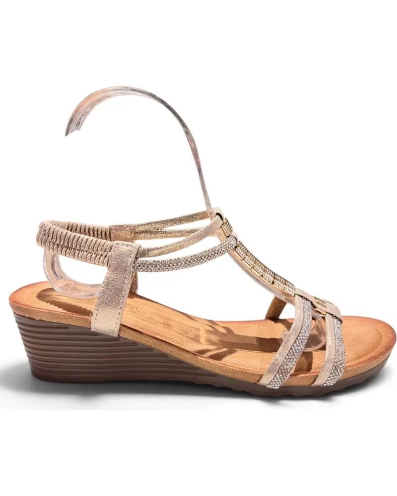 TIMBOS BEQUEME DAMEN KEILSANDALE 133462 GOLD AMARILLO