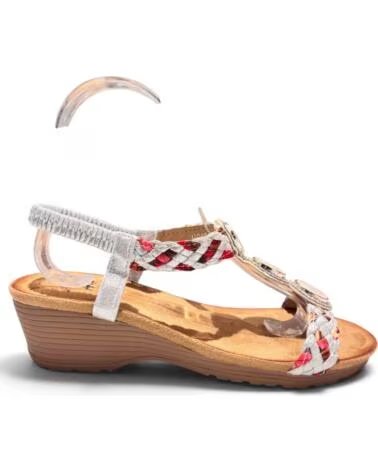 TIMBOS BEQUEME KEILSANDALE 133458 PLATEADO