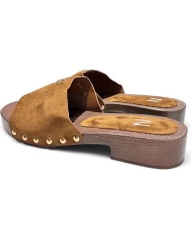 TIMBOS WOMEN LOW HEEL CLOG CAMEL 133455 MARRóN