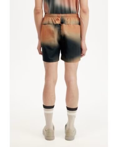 FRED PERRY PANTALON HOMME PRINTED SHORT NOIR Q20NHTGRN