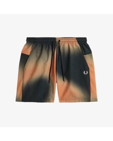 FRED PERRY PANTALON HOMME PRINTED SHORT NOIR Q20NHTGRN