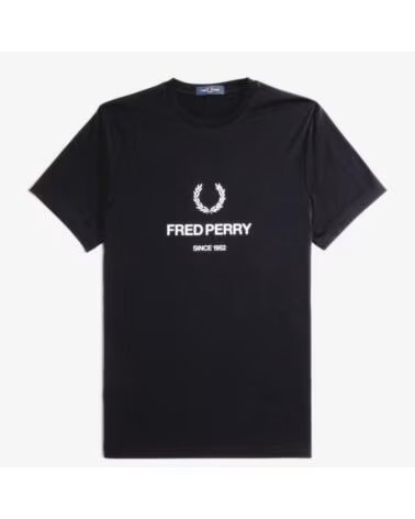 FRED PERRY T-SHIRT MANICA CORTA M8588FP NERO 102BLK