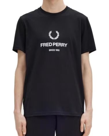 FRED PERRY T-SHIRT MANICA CORTA M8588FP NERO 102BLK
