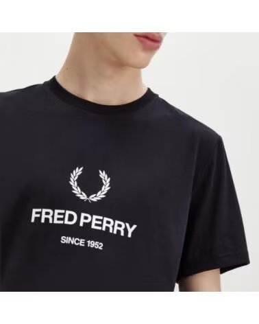 FRED PERRY T-SHIRT MANICA CORTA M8588FP NERO 102BLK