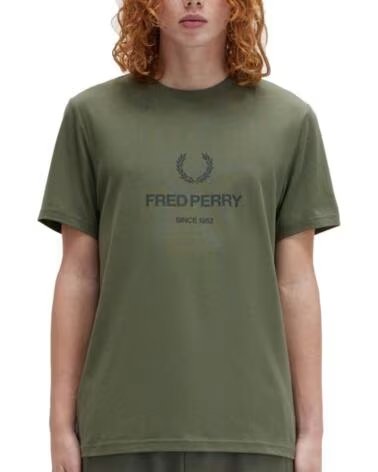 FRED PERRY T-SHIRT UOMO MODELLO M8588FP X21GRN