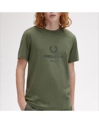 FRED PERRY T-SHIRT UOMO MODELLO M8588FP X21GRN