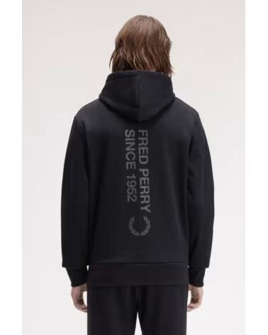 FRED PERRY Sudaderas Hombre Modelo Branding Hooded Sweats Color Negro 102blk 102BLK
