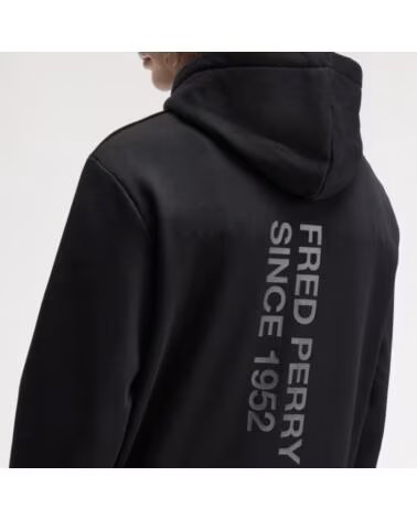 FRED PERRY Sudaderas Hombre Modelo Branding Hooded Sweats Color Negro 102blk 102BLK