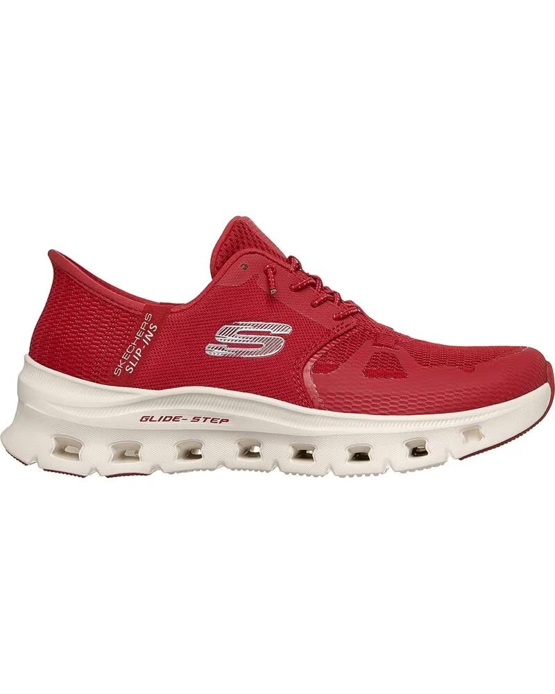 SKECHERS SLIP-INS GLIDE-STEP PRO DAMEN SNEAKER RED