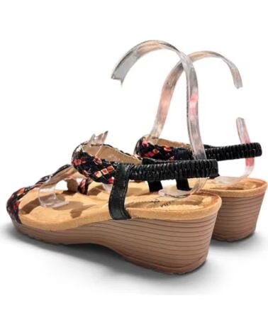 TIMBOS BEQUEME KEILSANDALE 133459 NEGRO