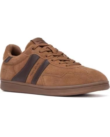 TEDDY SMITH SNEAKER CASUAL IN PELLE SCAMOSCIATA 121003 CAMEL