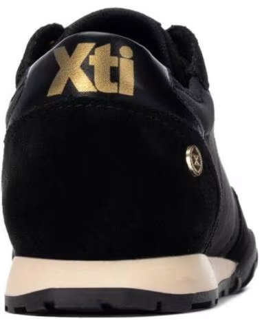 XTI BASKETS SPORT 146146 NOIRES AVEC BRELOQUES DORÉES NEGRO