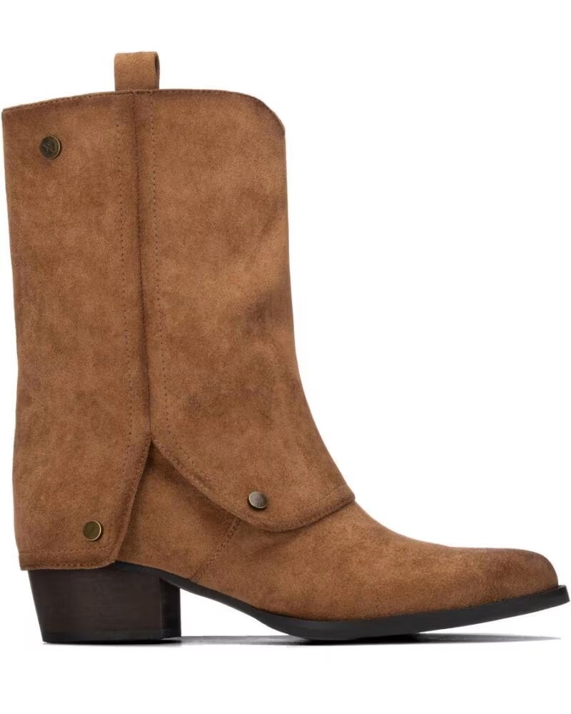XTI 146478 DAMEN STIEFEL IM WESTERN-STIL IN CAMEL