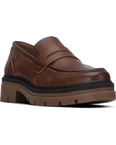 REFRESH MOCASSINS DE PLATAFORMA TRATORADA COR CAMEL