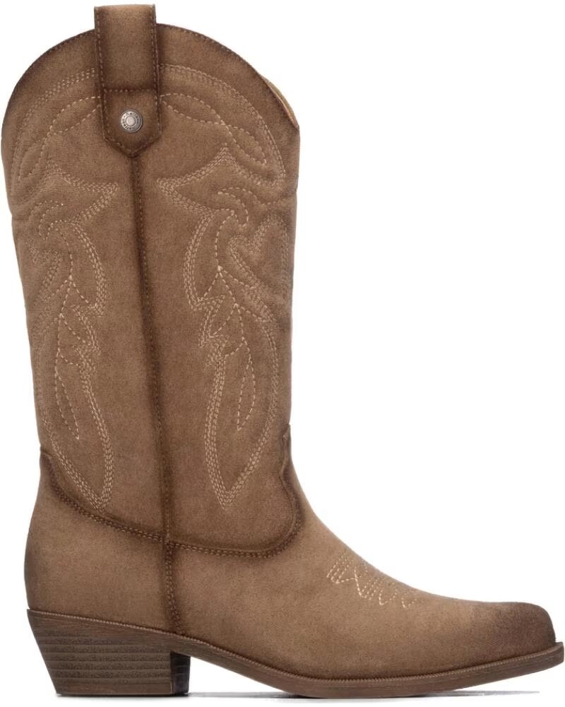 REFRESH HIGH WESTERN STYLE BOOTS 176295 IN BEIGE