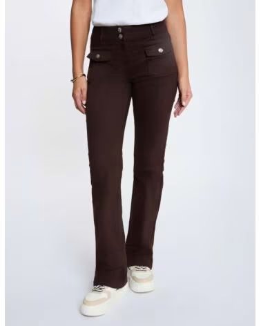 MORGAN CALÇAS POLEME BOOTCUT MARRóN
