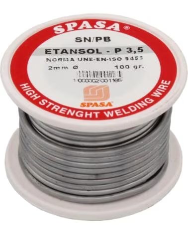 SPASA LÖTZINN SPULE ETANSOL P 35 100G 2MM MULTICOLOR