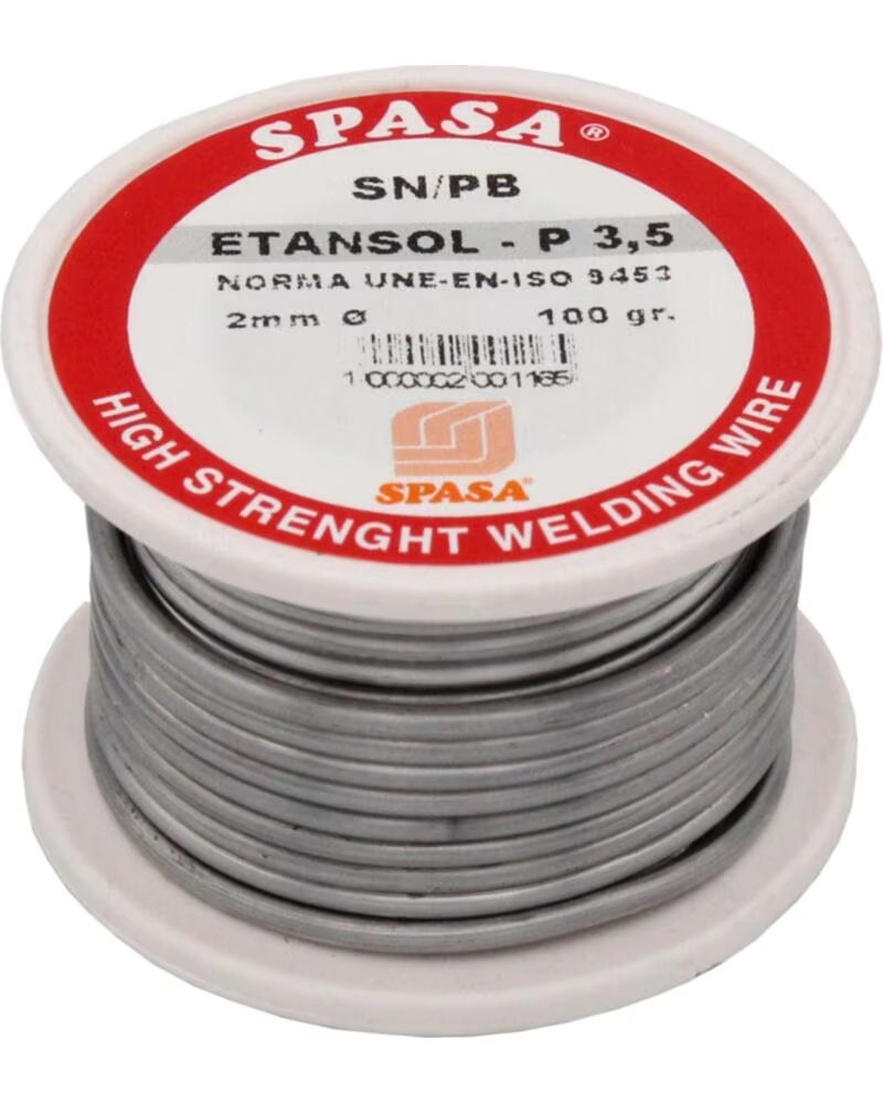 SPASA LÖTZINN SPULE ETANSOL P 35 100G 2MM MULTICOLOR