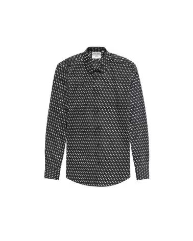 ANTONY MORATO CAMICIA A MANICHE LUNGHE STAMPATA NEGRO
