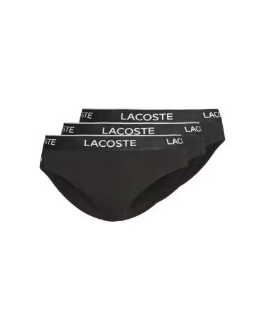 LACOSTE PACK 3 SLIPS 8H1293 NEGRO
