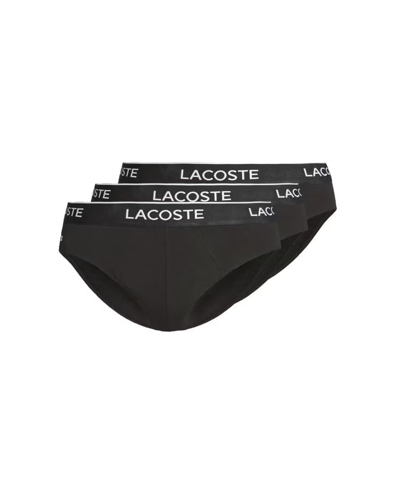 LACOSTE PACK 3 SLIPS 8H1293 NEGRO
