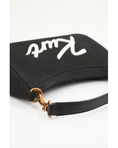 KURT GEIGER LONDON UMHÄNGETASCHE UND SCHULTERTASCHE SM HOBO XBODY TEXTIL SCHWARZ BLACK