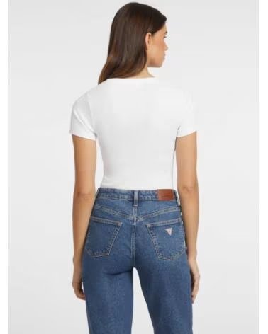 GUESS JEANS T-SHIRT MANICA CORTA W4YI64 KA0H1 BIANCO G011