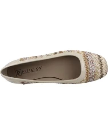 PITILLOS DAMEN BALLERINAS MODELL 11143P BEIGE CREME CREMA