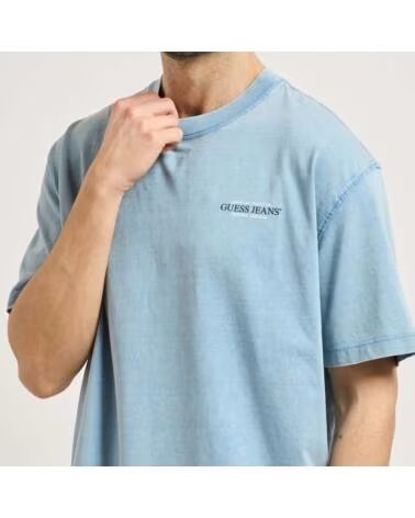 GUESS JEANS T-SHIRT UOMO M6GI75 KCTG1 BLU IDWS