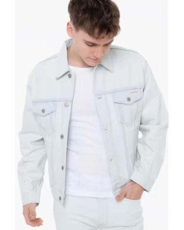 CALVIN KLEIN MEN JEANS JACKET LV04RF722G 90S BLUE VOL
