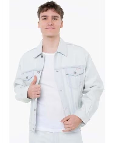 CALVIN KLEIN MEN JEANS JACKET LV04RF722G 90S BLUE VOL