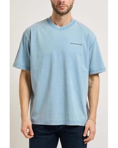 GUESS JEANS T-SHIRT UOMO M6GI75 KCTG1 BLU IDWS