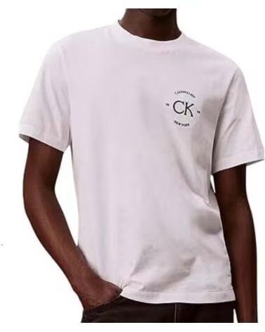 CALVIN KLEIN T-SHIRT LV04RE825G DA UOMO BIANCO TURBULENCE