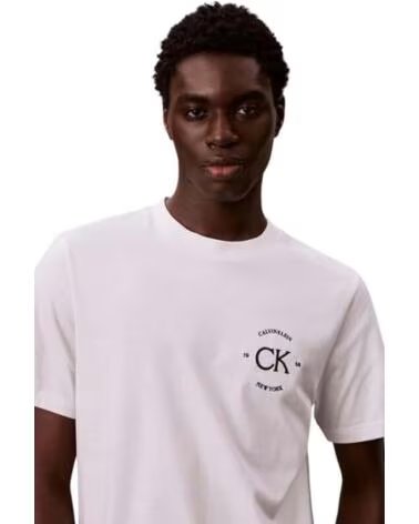 CALVIN KLEIN T-SHIRT LV04RE825G DA UOMO BIANCO TURBULENCE