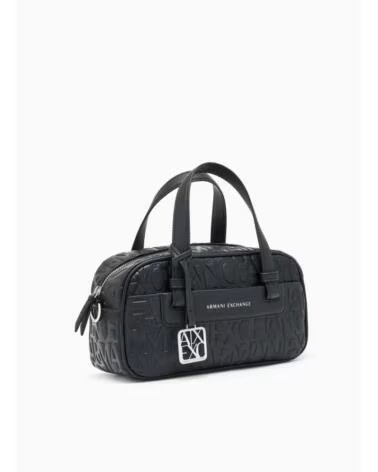 ARMANI EXCHANGE XW002984 SAC À MAIN MATELASSÉ AVEC LOGO EN RELIEF NEGRO