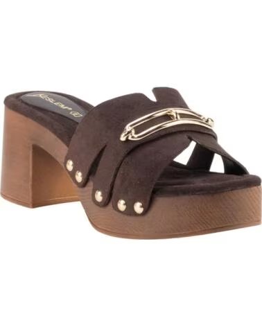 KESLEM HLG588-510 ZUECOS SALTO LARGO FIVELA MARRON