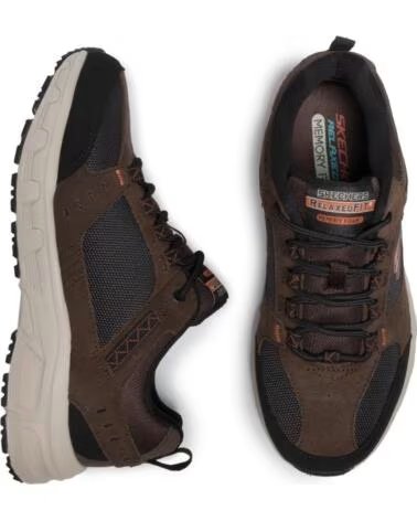 SCARPE SNEAKERS SKECHERS OAK CANYON 51893 UOMO MARRONE MARRON
